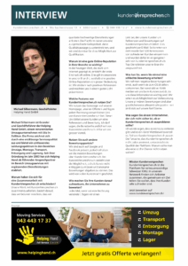 Titelseite: Kundenversprechen