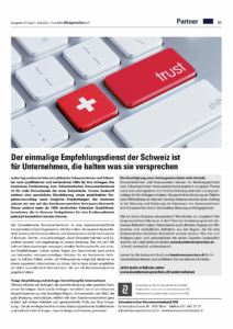 Titelseite: Kundenversprechen