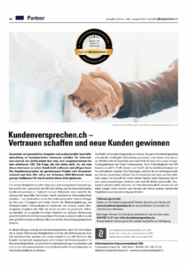 Titelseite: Kundenversprechen