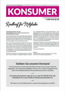 Titelseite: Konsumer