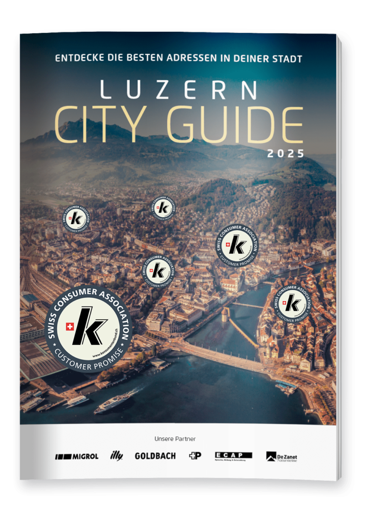 Titelseite City Guide Luzern 2025